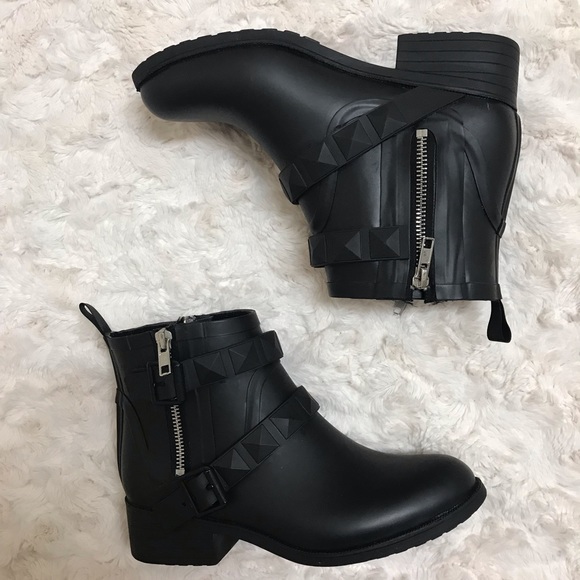 Rebecca Minkoff Rain Boots size 6 medium, black - Picture 2 of 9